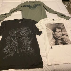 2 men’s t-shits and free bonus long sleeve shirt.